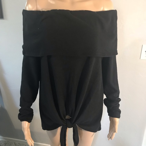 NEW SEXY black off the shoulder long loose fitting - Picture 3 of 6